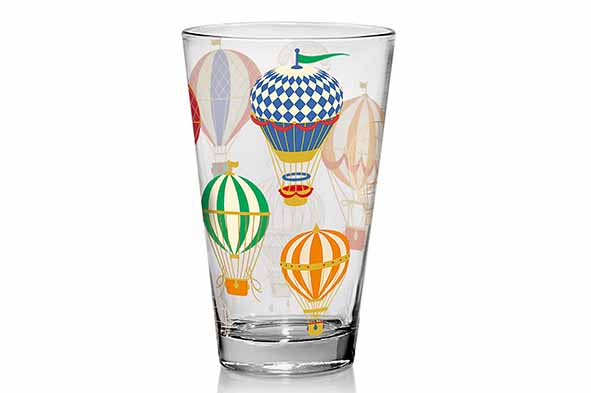 Mongolfiere tumbler 0,31 l, set van 3, transparant, Ø 8,1 cm