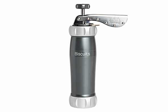 Powder cookie press, grey