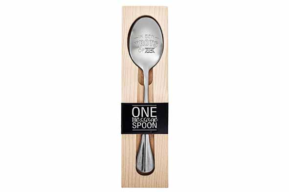 Giftset koffielepel 'Trots op je' set van 2