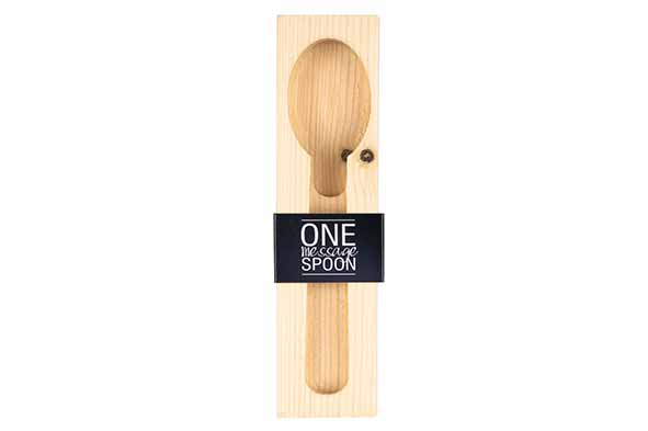 Houten geschenkdoos voor 1 lepel
