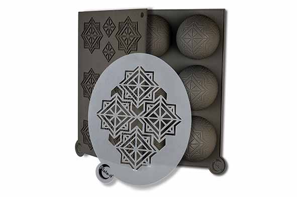 Set van 3 garneervormen Infinity 29 x 17,5 x 4,5 cm