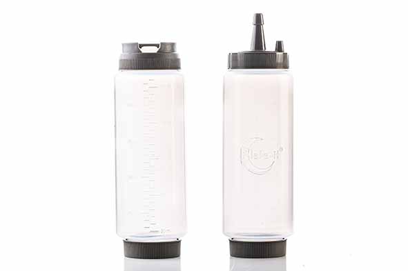 Set van 2 garneerflessen 50 cl