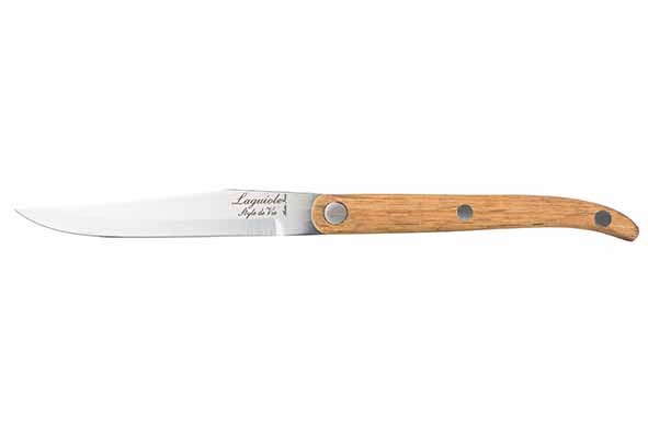 Innovation Line steakmes set van 6 eikenhout glad lemmet