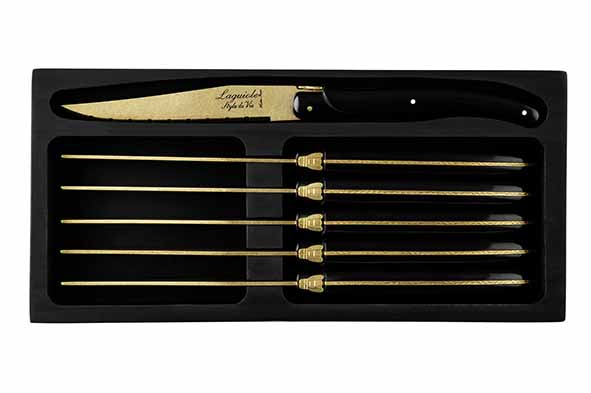 Prestige Line steakmes set van 6 goud stonewash