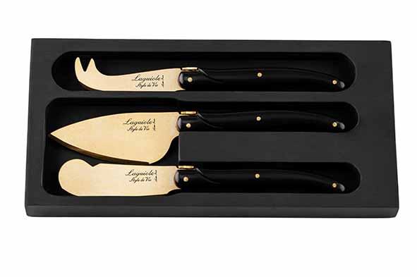 Prestige Line kaasmessenset 3 stuks gold stonewash