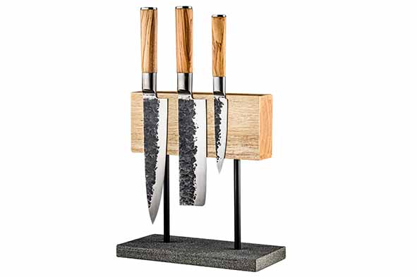 Style de Vie messenblok magnetisch eik natuurstenen voet 30 x 14,5 cm