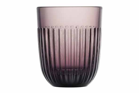 Ouessant tumbler aubergine 26 cl set van 6 Ø 8 x h 9,5 cm