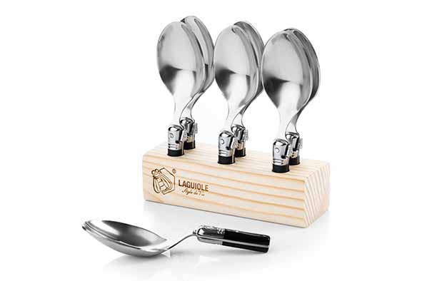 Premium Line amuselepel set van 6 zwart