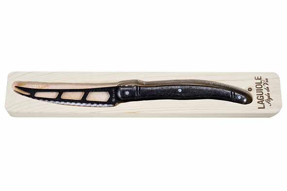 Premium Line kaasmes, black stonewash, 25,5 x 4,1 x 1,6 cm
