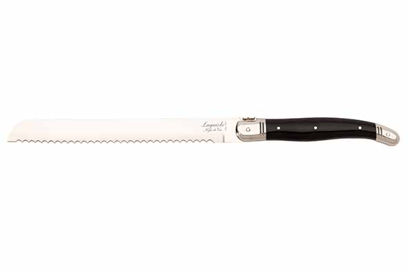 Premium Line broodmes zwart met stokbroodplank, 43 x 9 cm