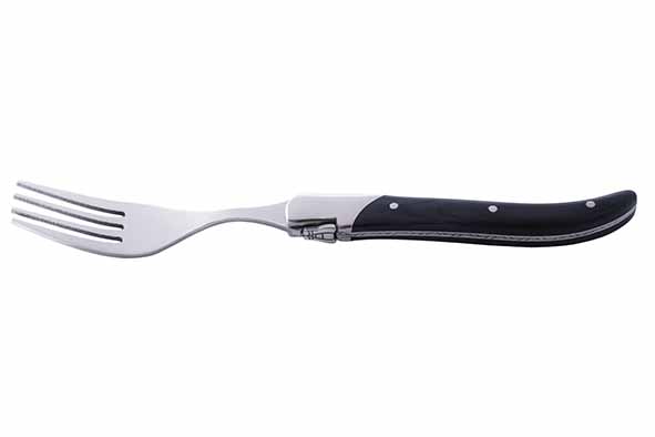 Luxury Line vork set van 6, zwart ebbenhout