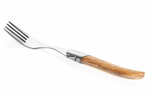 Luxury Line vork set van 6, olijfhout