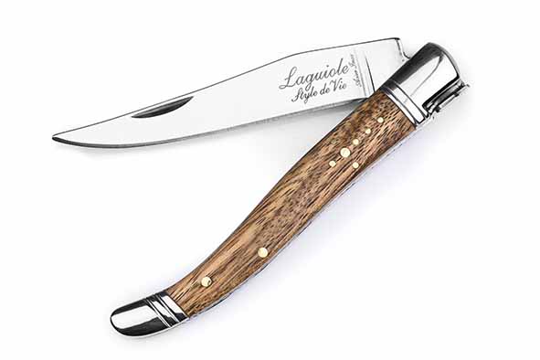 Luxury Line zakmes, zebrano hout, 16,5 x 18 x 4,5 cm