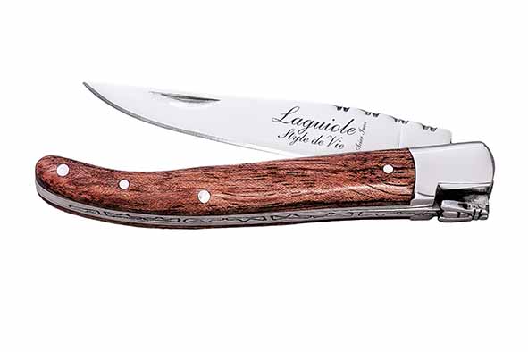 Zakmes Luxury Line 2,5 mm, rozenhout, roestvrij staal, 16 x 6,5 x 3 cm