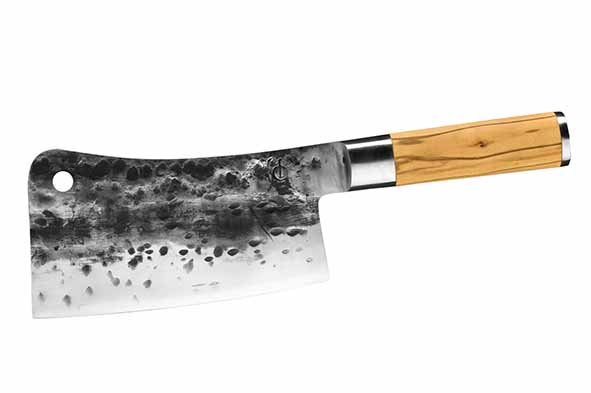 Hackmesser Olive, 440C-Stahl, braun 36,8 x 16,3 x 4,5 cm