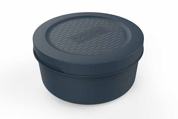 Voorraaddoos Spetina, set van 6, leisteen, Ø 16 x 8 cm