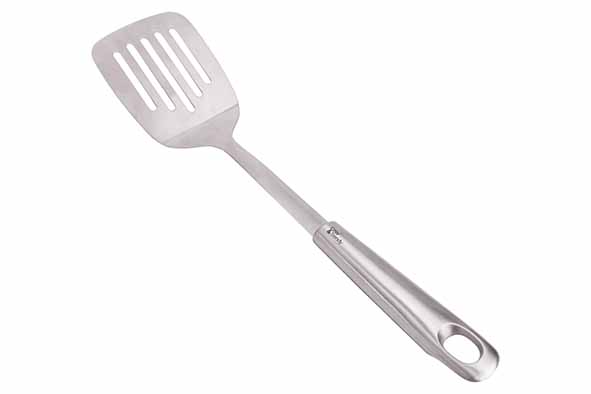 Delish Plus spatel met openingen roestvrij staal 8,7 x 36,5 x 3,6 cm
