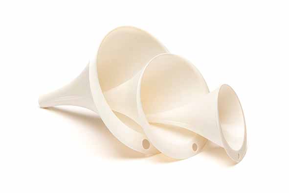 Amuse trechter, set van 3, Ø 7,7 tot 13,6 cm, wit