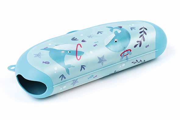 Amuse Plus bananendoos Whale blauw 22,3 x 9 x H 5 cm