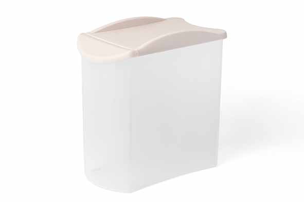 Store & Pour voorraaddoos 1,25 l, crème, 15,5 x 15,5 x 9 cm