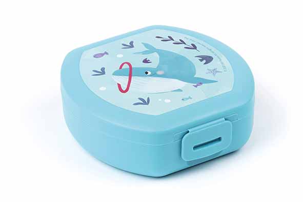 Amuse snackbox small rond whale, 11,5 x 11,5 x 4 cm