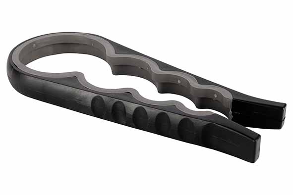 Black multi-function bottle opener