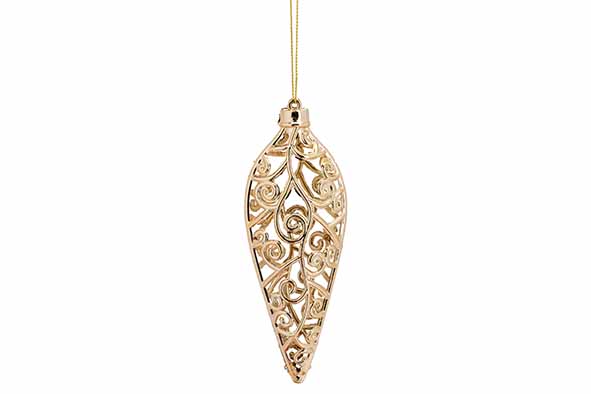 Hänger Icicle Gold 16 x 6 x 3 cm Kunststoff