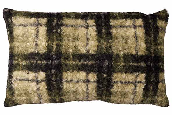 Kissen Squares grün 50 x 10 x 25 cm Textil