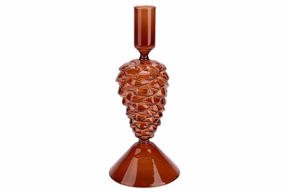 Kerzenhalter Pinecone Braun 9 x 9 x 20 cm