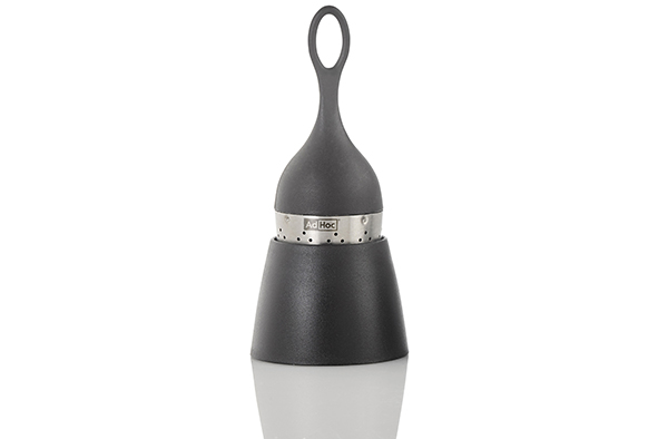Boule à thé Floatea noire avec support D4 x H12,5 cm