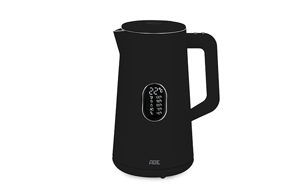 Kitchen Gadgets kettle, 1.5 l, black, synthetic, stainless steel, 20 x 18.5 x 26 cm