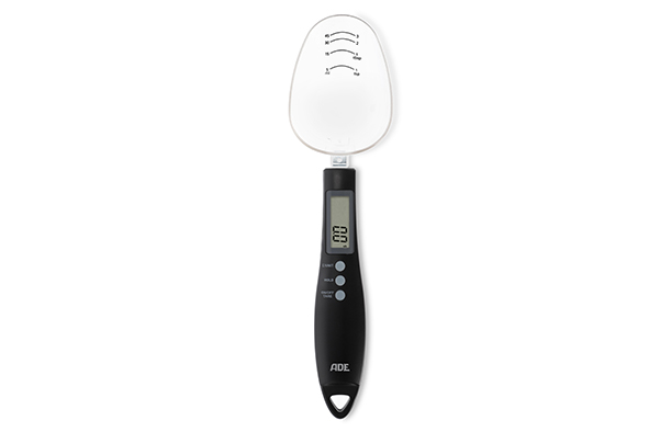 Digital Kitchen Scale Eni lepel-weegschaal, zwart, 9,2 x 27,7 x 4,3 cm