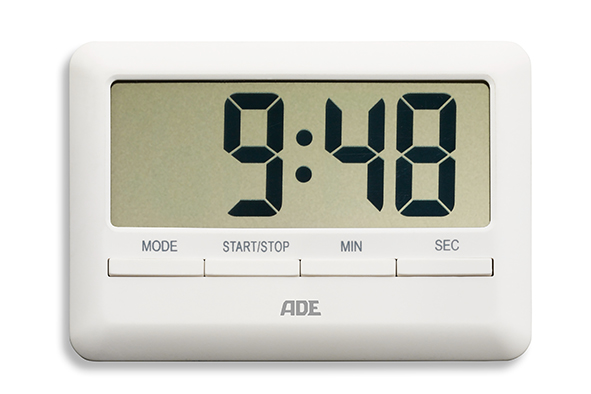Digitaler Küchentimer weiß magnetisch 1,1 x 10,1 x 7 cm