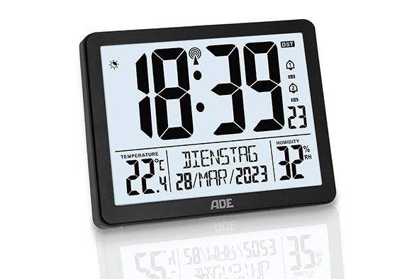 Ade horloge digitale XXL chiffres avec fonction d'alarme - incl. 2x AAA