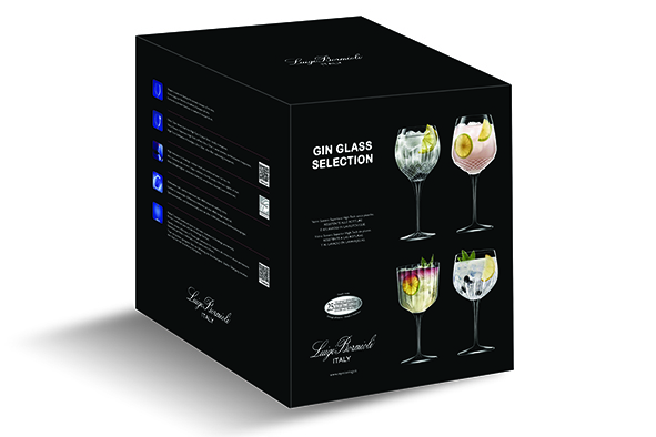 Ginglas selection 4pcs- bach 60 cl- roma 80,5 cl - diamante 65 cl - Mixology 80 cl