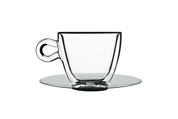 Thermic Glass koffieglas 30 cl met onderschaal set van 2