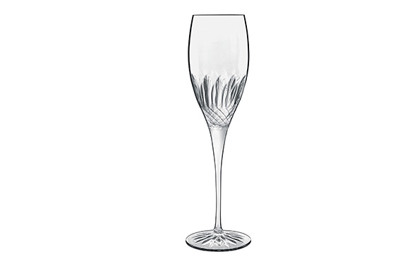 Diamante champagneglazen set van 4, 22 cl