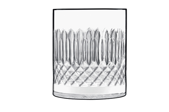 Diamante tumbler, 0,38 l, kristalglas, transparant, set van 4, Ø 8,4 cm