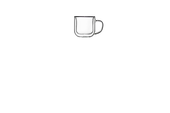 Thermic Glass espressoglas Sublime set van 2 85 ml dubbelwandig met oor