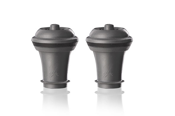 Wine Saver set van 2 vacuüm flessenstoppers, siliconen