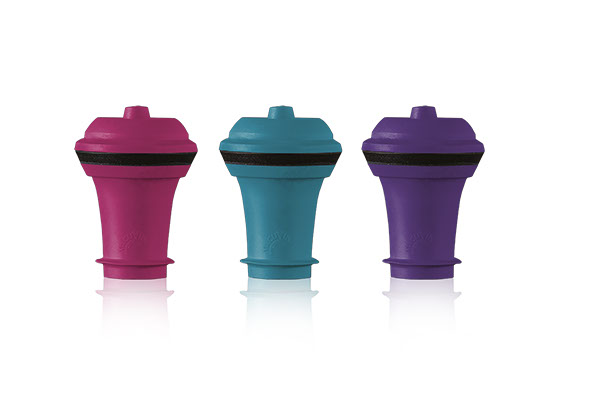 Wine Saver flessenstop set van 3 assorti