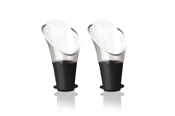 Weinausgießer Crystal, 2er-Set, Kunststoff, 16,3 x 10,5 x 3 cm