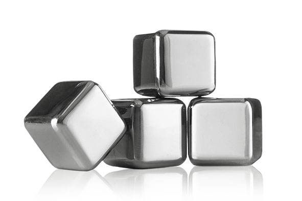 Herbruikbare ijsblokjes RVS set van 4