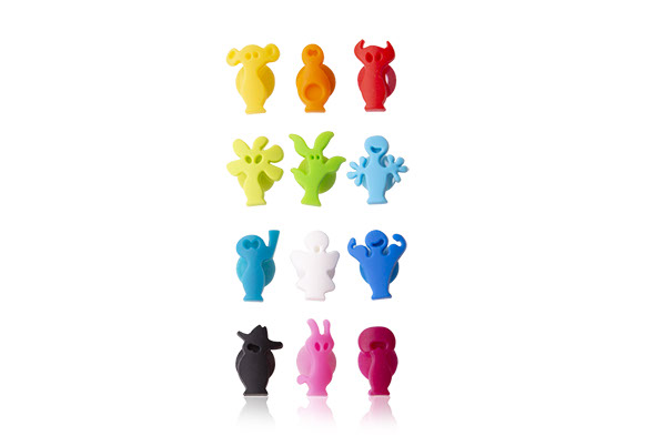 Party People Glasmarker, 12er-Set, verschiedene Farben
