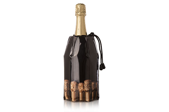Active Cooler champagnekoeler, zwart, 24,8 x 16,5 x 3,2 cm