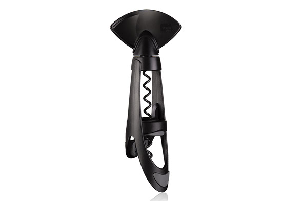 Kurkentrekker Twister 22,3 x 8,5 x H4,9 cm zwart