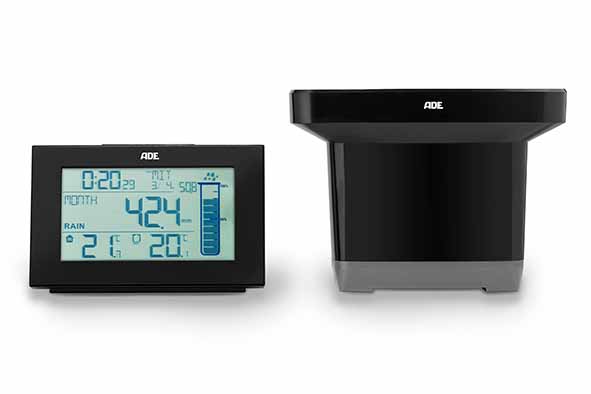 Digitaal weerstation met draadloze regensensor, incl. 4x AA