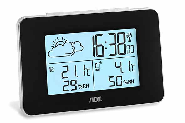 Weerstation zwart 4 x 13 x 8,7 cm draadloze sensor