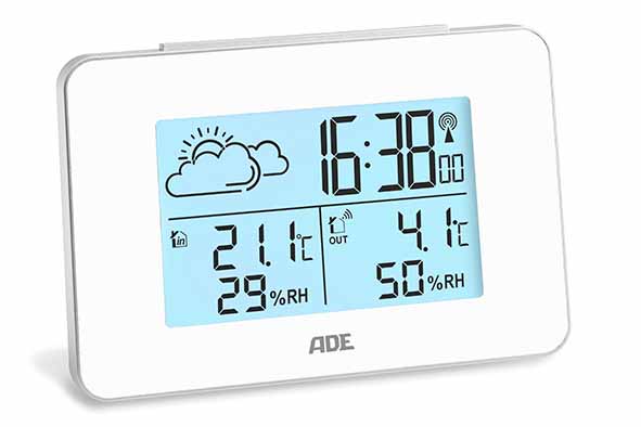 Weerstation wit 4 x 13 x 8,7 cm draadloze sensor