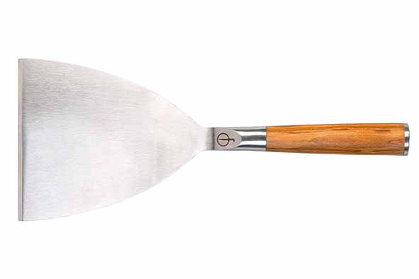 Forged BBQ plancha spatel bruin